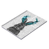 Jackalope mit türkisfarbenen Antlers Notizblock (Linke Seite)