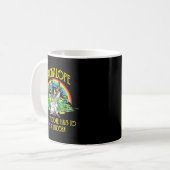 Jackalope nicht jeder muss ein einziger Regenbogen Kaffeetasse (Vorderseite Links)
