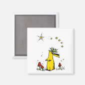 Jackalope Night Magnet (Vorderseite/Rückseite)