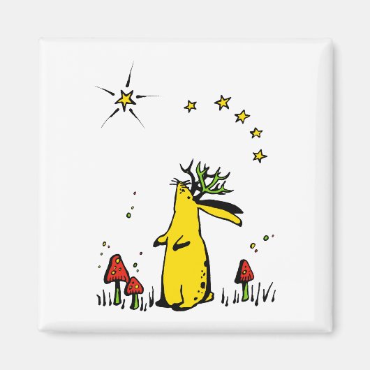 Jackalope Night Magnet (Vorne)