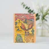 Jackalope, Original Art Parody Postkarte (Stehend Vorderseite)