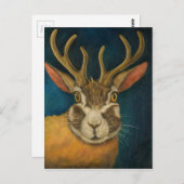 Jackalope Postkarte (Vorne/Hinten)
