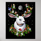 Jackalope Rabbit Poster (Vorne)