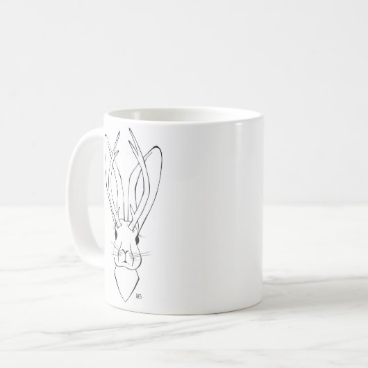 Jackalope Tasse (Vorderseite Links)