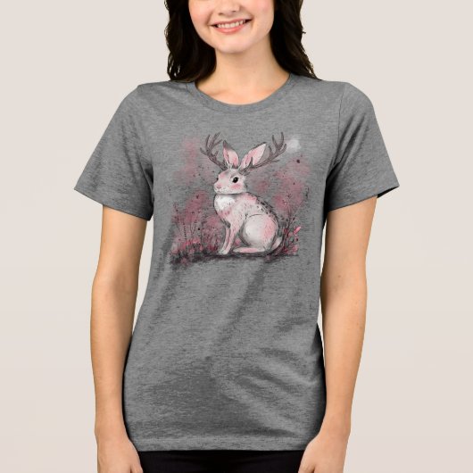 Jackalope Tri-Blend Shirt (Vorderseite)
