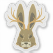 Jackalope, Vinyl-Aufkleber Aufkleber (Vorderseite)