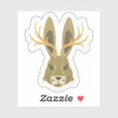 Jackalope, Vinyl Sticker (Blatt)