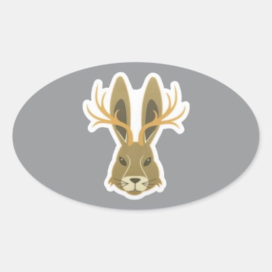 Jackalope, Vinyl Sticker (Vorderseite)