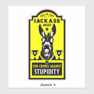Jackass Award Aufkleber