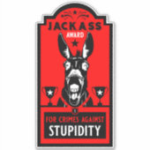 Jackass Award Aufkleber (Vorderseite)