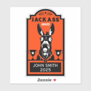 Jackass Award Aufkleber