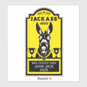 Jackass Award Aufkleber (Blatt)
