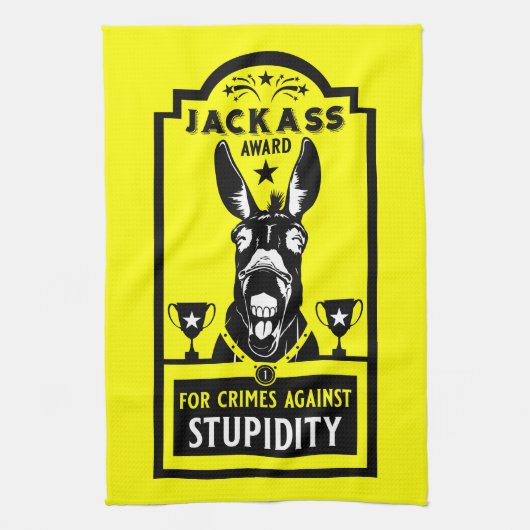Jackass Award Geschirrtuch (Vertikal)