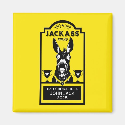 Jackass Award Magnet (Vorne)
