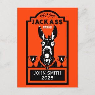 Jackass Award Postkarte