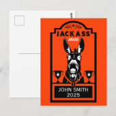 Jackass Award Postkarte (Vorne/Hinten)