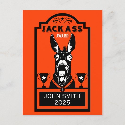 Jackass Award Postkarte (Vorderseite)