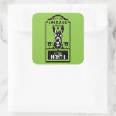 Jackass Award Quadratischer Aufkleber (Tasche)