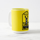 Jackass Award Zweifarbige Tasse (Vorderseite Links)