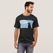 Jackdaw (Corvus monedula) sagt chirp. T-Shirt (Vorne ganz)