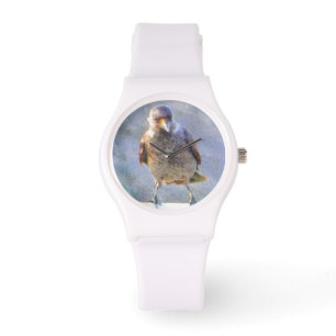 Jackdaw Watercolor Armbanduhr