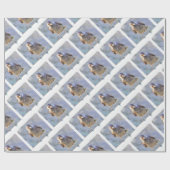 Jackdaw Watercolor Geschenkpapier (Flach)