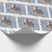 Jackdaw Watercolor Geschenkpapier (Ecke)