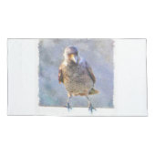 Jackdaw Watercolor Kissenbezug (Rückseite)