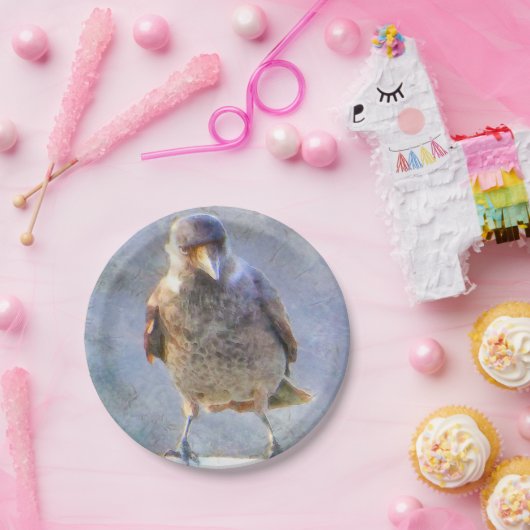 Jackdaw Watercolor Pappteller (Party)