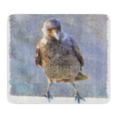 Jackdaw Watercolor Schneidebrett (Vorderseite)