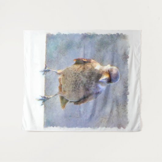 Jackdaw Watercolor Wandteppich (Vorderseite (Horizontal))