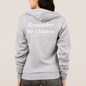Jacke der Reißverschluss-Oben der Frauen (grau) Hoodie (Rückseite)