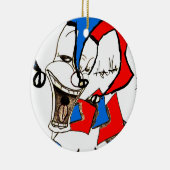 Jacke in der Box (Clownskizze) Keramik Ornament (Rechts)