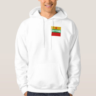 JACKE MIT WEISSER KAPUZE DESIGN KALIFORNIEN USA HOODIE