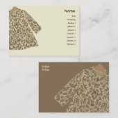 Jacke - mollig visitenkarte (Vorne/Hinten)