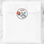 Jacke spielen für Kinder Runder Aufkleber (Tasche)