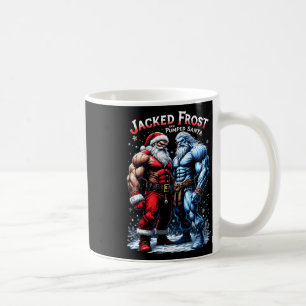 Jacked Frost Pumped Santa Claus Weihnachtsgym Arbe Kaffeetasse