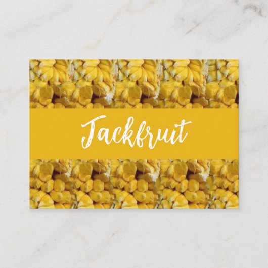 Jackfrucht tropisches Fruchtmuster Visitenkarte (Vorderseite)