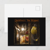 Jackfruit The Ripper Funny Rick London Postkarte (Vorne/Hinten)