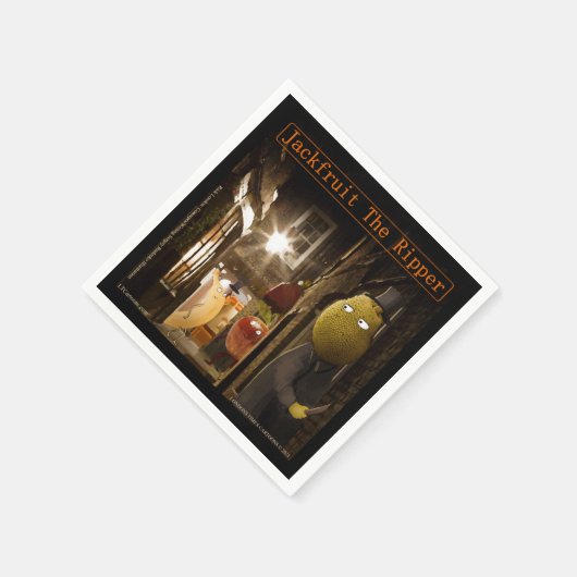 Jackfruit The Ripper Funny Rick London Serviette (Ecke)