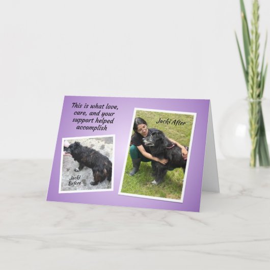 Jacki TCHS Thank You Karte (Vorderseite)