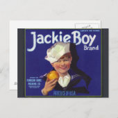 Jackie Boy Postkarte (Vorne/Hinten)