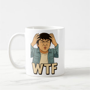 Jackie Chan WTF Meme - Ghibli Art Style Kaffeetasse