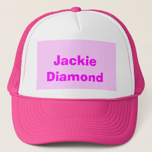 Jackie-Diamant Truckerkappe (Vorderseite)