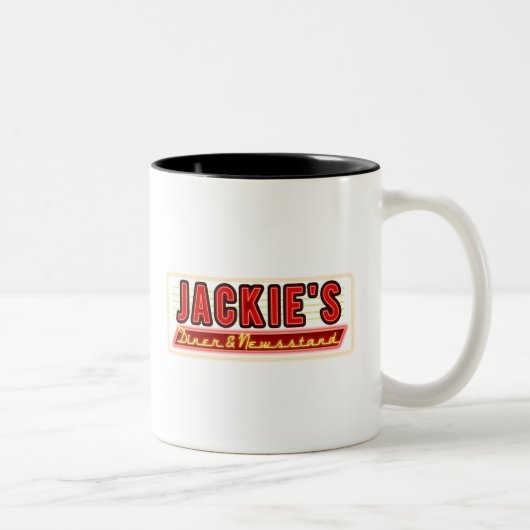 Jackie-Diner-Tasse Zweifarbige Tasse (Rechts)