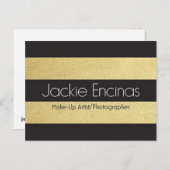 Jackie Encinas Makeup Artist & Fotograf Postkarte (Vorne/Hinten)