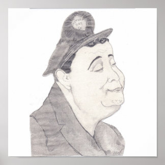 Jackie Gleason Karikatur Poster