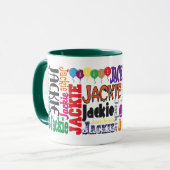 Jackie-Kaffee-Tasse Tasse (Vorderseite Links)