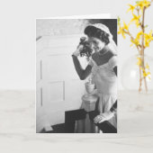 Jackie Kennedy, 1953 Karte (Gelbe Blume)