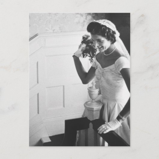 Jackie Kennedy, 1953 Postkarte (Vorderseite)